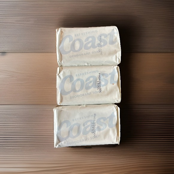 Other - 3 Coast‎ Refreshing Deodorant Bar Soaps White Packaging 2011 USA Dial Sealed